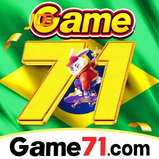 Plataforma de cassino online 71b.com com identidade visual azul oceano e catálogo de jogos premium